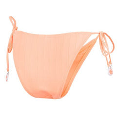 Ron Jon Women's Peach Ribbed High Leg Bikini Bottom