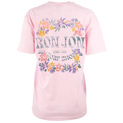 Ron Jon Women's Distressed Floral Borders Tee