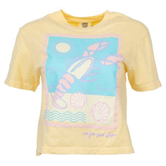 Ron Jon Women's Stamp Crop Tee