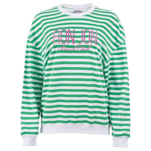 Ron Jon Women's Stripe Beach Club Crew