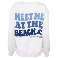 Ron Jon Women's Meet Me At The Beach Crew Neck Pullover
