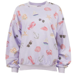 Ron Jon Women's Coastal Funfetti Crew Neck Pullover
