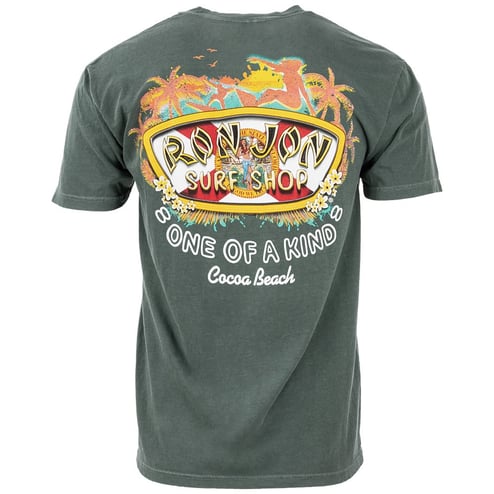 Ron Jon Cocoa Beach FL Distressed Florida Flag V2 Tee