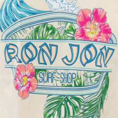 Ron Jon Long Beach Island NJ Distressed Floral Surf Tee