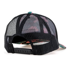 Ron Jon Women's Hibiscus Black/Pink Trucker Hat