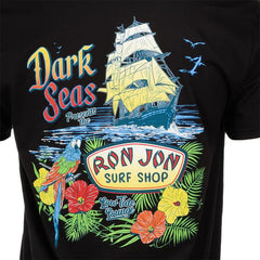 Ron Jon Dark Seas Sailing To Eden Black Tee