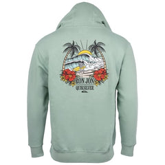 Quiksilver Ron Jon Seafoam Check Pullover Hoodie