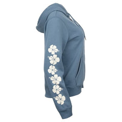 Roxy Ron Jon Hibiscus Sleeve Zip Hoodie