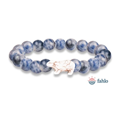 Fahlo® Venture Polar Bear Igloo Stone Bracelet