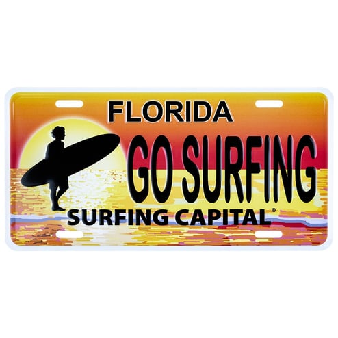 "Surfing Capital®" License Plate