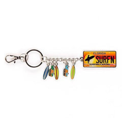 "Surfing Capital®" Charm Keychain
